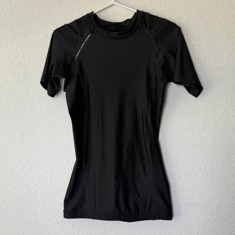 Alignmed Posture Shirt Men Medium Black Sports Compression Short Sleeve Pullover